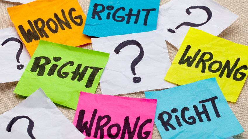 wrong right