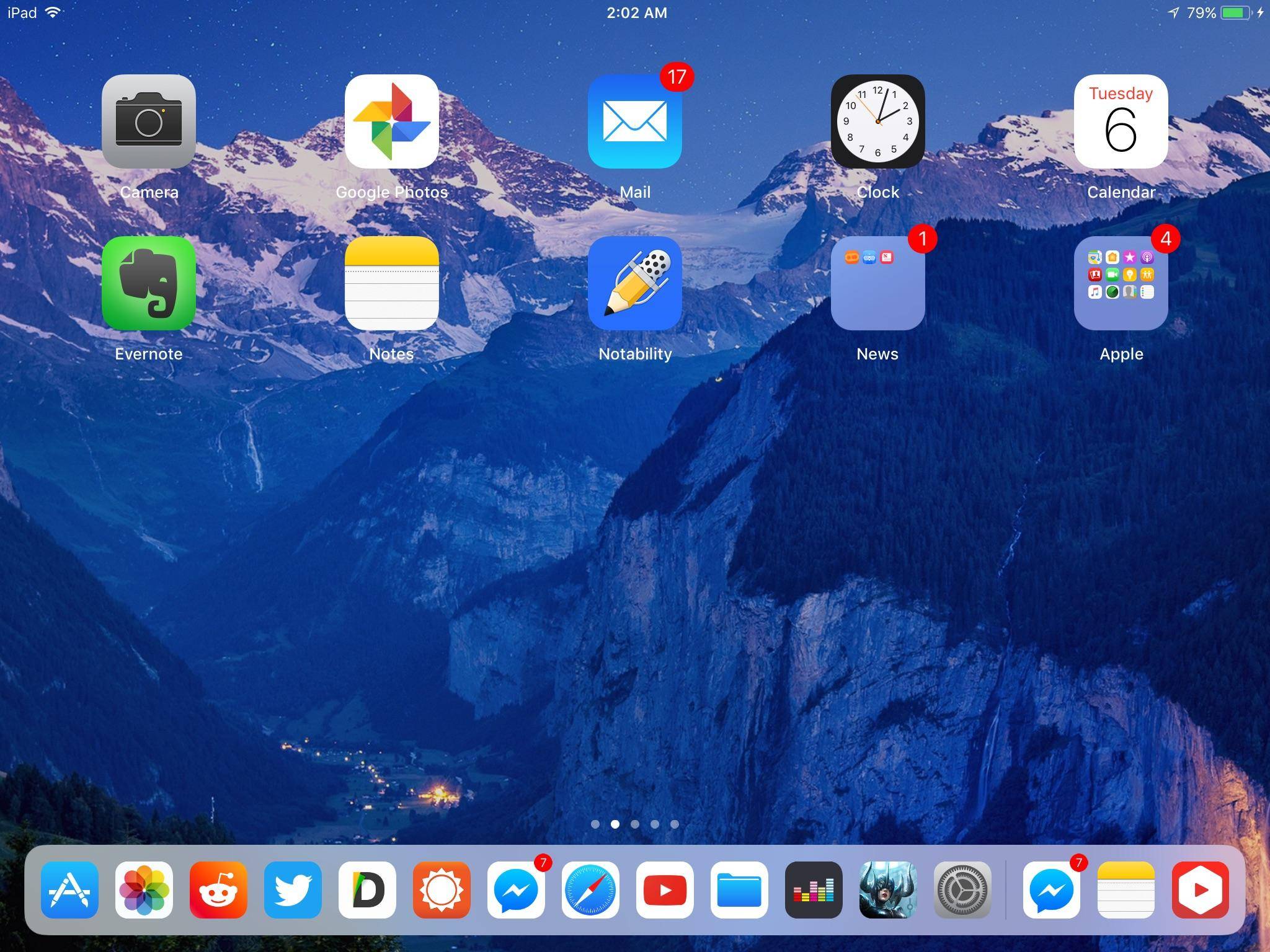 apple ipad with ios 11