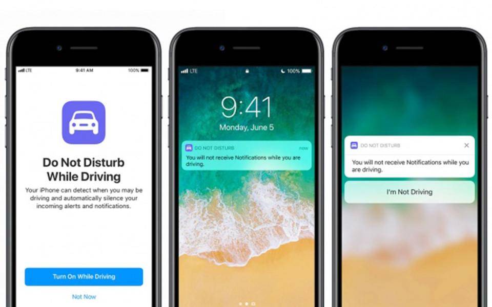apple ios 11 driving mode